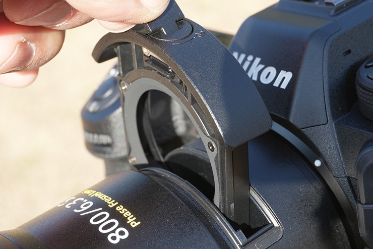 Nikon NIKKOR Z 800mm f/6.3 VR S 本体画像：フィルターホルダー