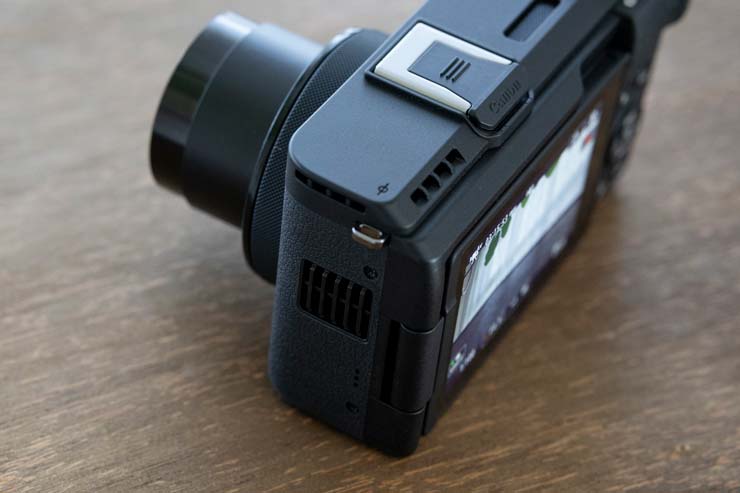 Canon PowerShot V1 本体左側背面