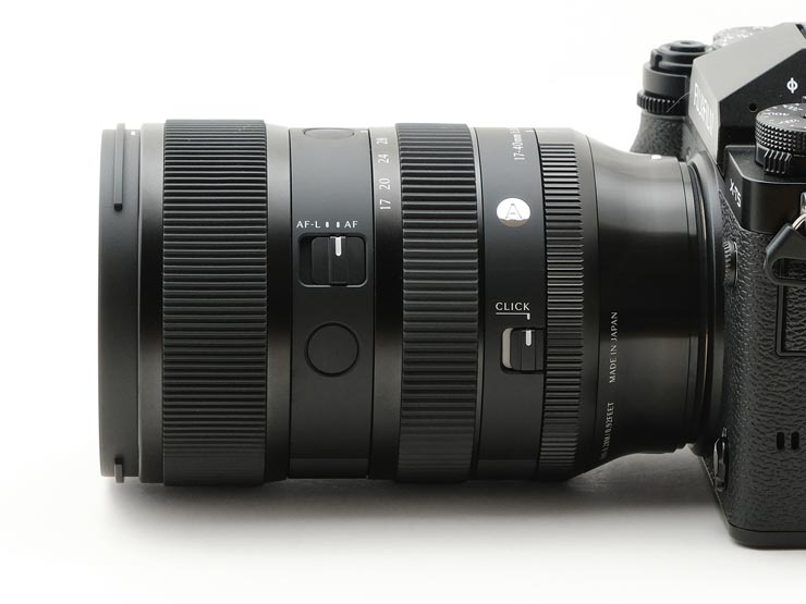 Sigma 17-40mm F1.8 DC | Art 本体画像：インナーズーム方式を採用