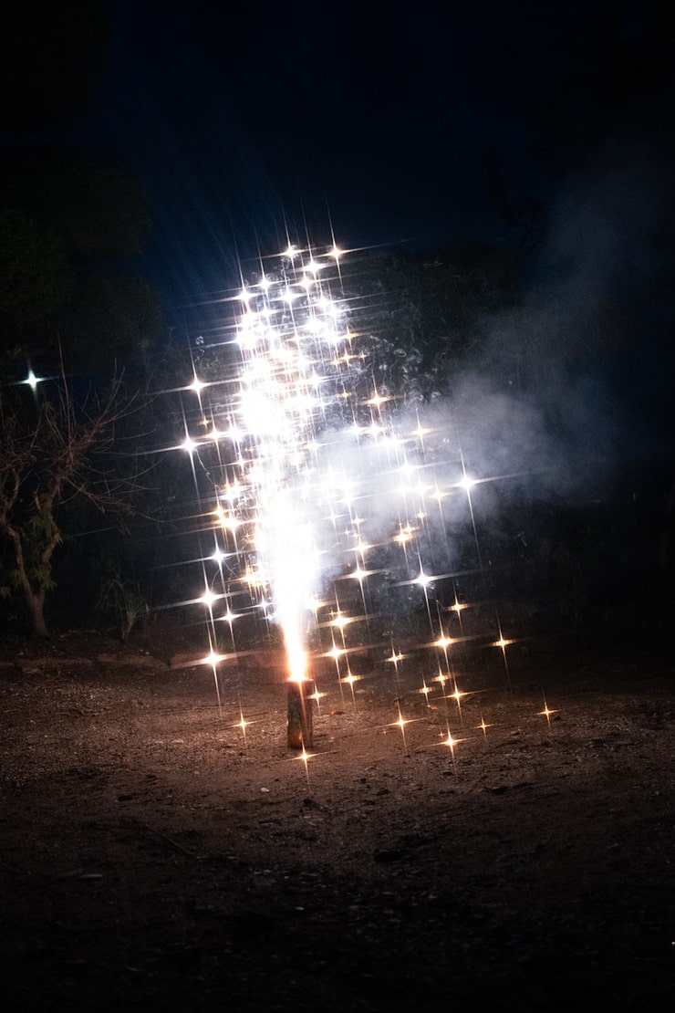 FUJIFILM X-E5の作例：噴出花火