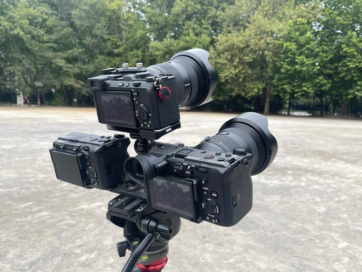 SONY FX2とFX3とα7C IIの本体画像
