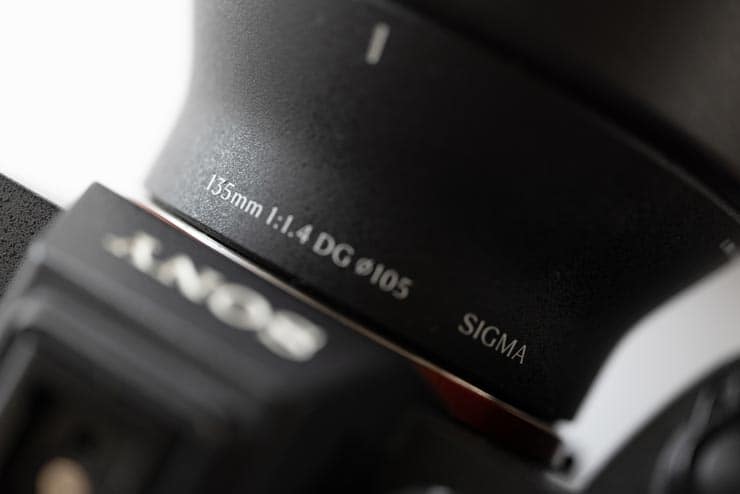 Sigma 135mm F1.4 DG | Art本体のロゴ