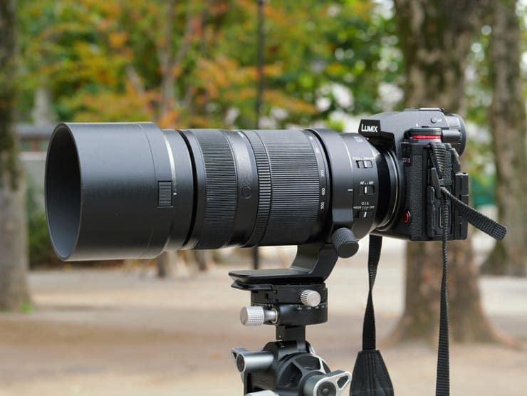 LUMIX S1RⅡとPanasonic LUMIX S 100-500mm F5-7.1 O.I.S.本体