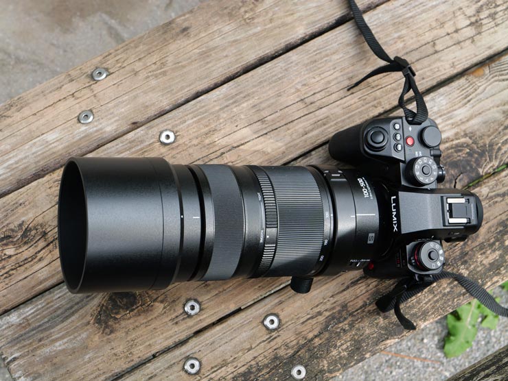 LUMIX S1RⅡとPanasonic LUMIX S 100-500mm F5-7.1 O.I.S.本体