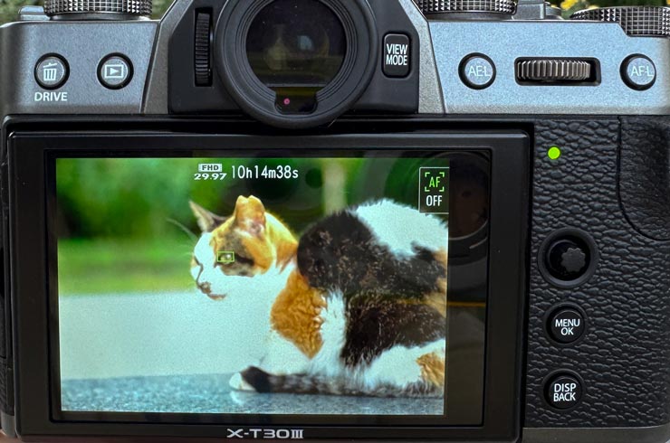 富士フイルム X-T30 III 本体：被写体検出モニター