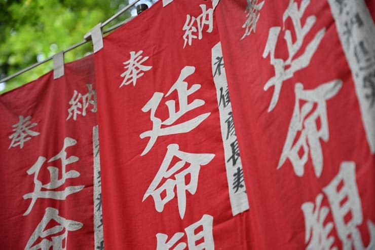 Nikon ZR作例：神社の旗