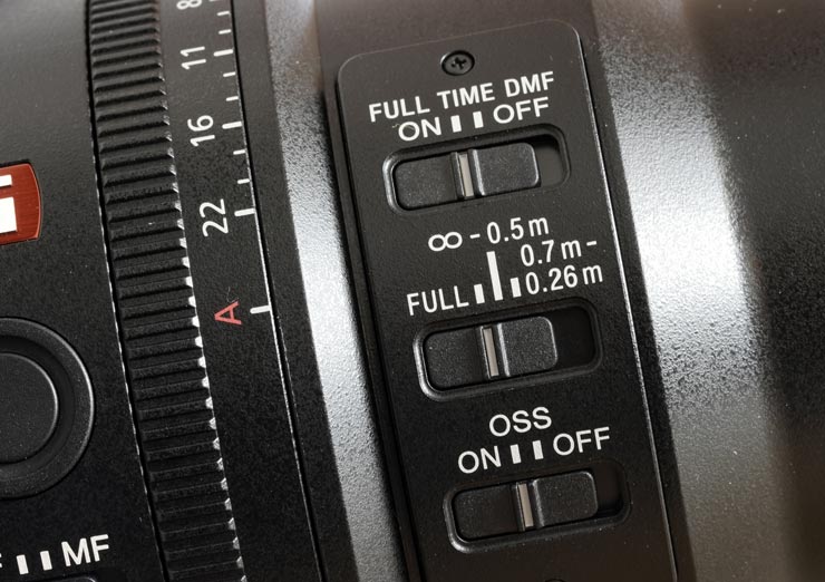 FE 100mm F2.8 Macro GM OSS本体アップ