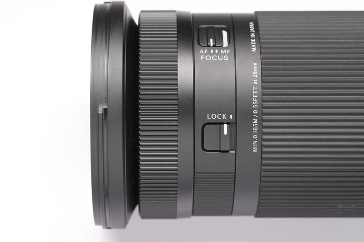 SIGMA 20-200mm F3.5-6.3 DG  | Contemporary本体：側面