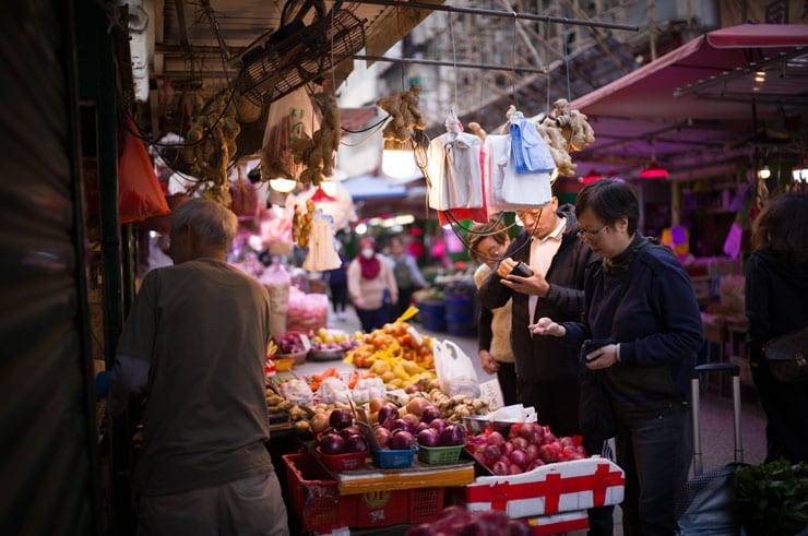 Leica ノクティルックスM F1.2/35mm ASPH.作例：香港の市場