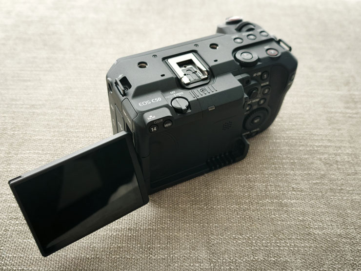 Canon EOS C50本体:モニター