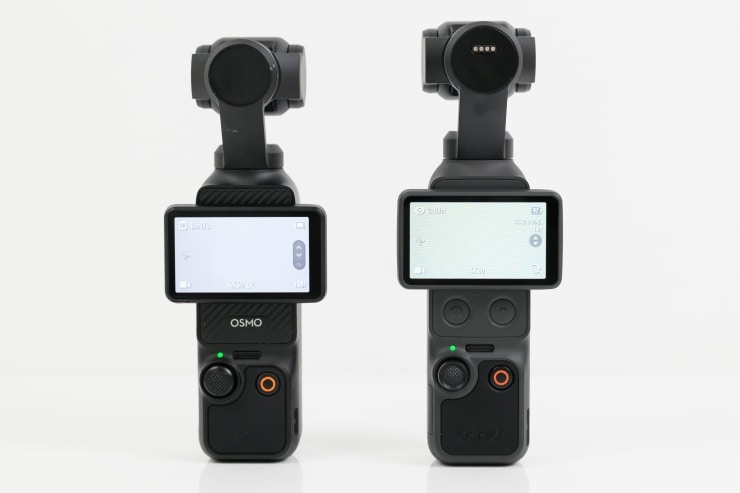 DJI Osmo Pocket 4とOsmo Pocket 3の本体画像