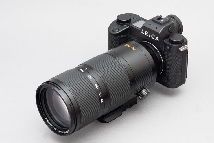 Leica SL3-PにLeica VARIO-ELMARIT-SL f2.8/70-200mm ASPH.を装着