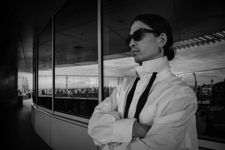 展望台でのポートレート