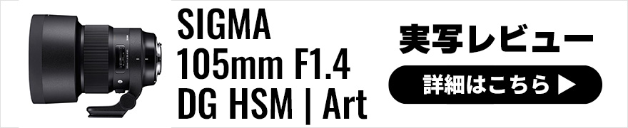 SIGMA (シグマ) 105mm F1.4 DG HSM | Art 実写レビュー