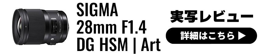 SIGMA (シグマ) 28mm F1.4 DG HSM | Art 実写レビュー