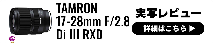 TAMRON (タムロン) 17-28mm F/2.8 Di III RXD (Model A046) ソニー E 実写レビュー