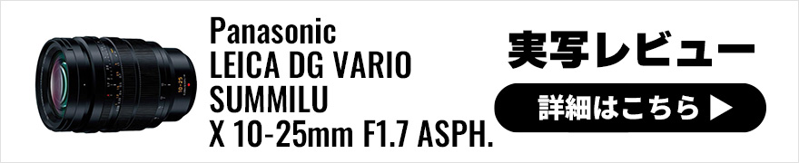 Panasonic (パナソニック) LEICA DG VARIO-SUMMILUX 10-25mm F1.7 ASPH. 実写レビュー
