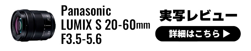 SIGMA fp にピッタリなコンパクトなズームレンズ Panasonic (パナソニック) LUMIX S 20-60mm F3.5-5.6 を実写レビュー