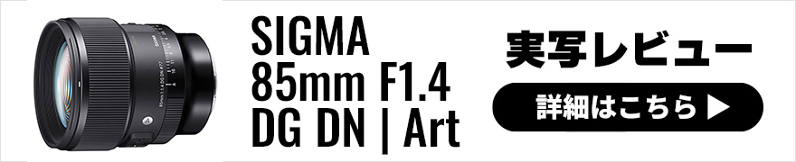 コンパクトで高性能 SIGMA (シグマ) 85mm F1.4 DG DN | Art 作例と実写レビュー