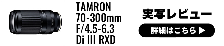 軽量コンパクトな TAMRON(タムロン) 70-300mm F/4.5-6.3 Di III RXD (Model A047) を持って湘南散歩 実写レビュー