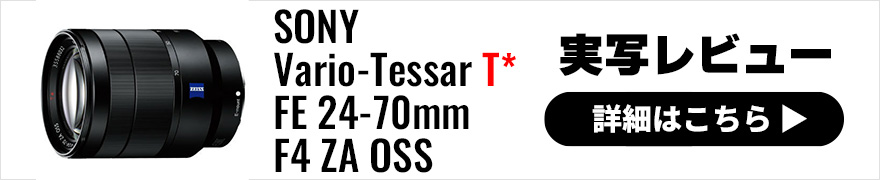 SONY(ソニー) Vario-Tessar T* FE 24-70mm F4 ZA OSS実写レビュー