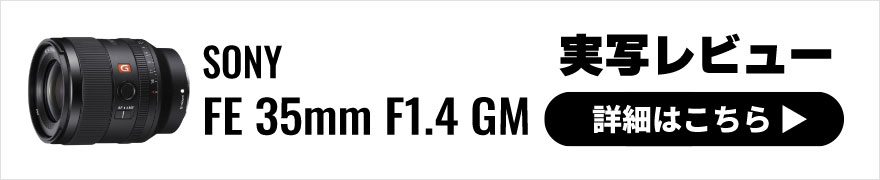 SONY(ソニー) FE 35mm F1.4 GM 実写レビュー