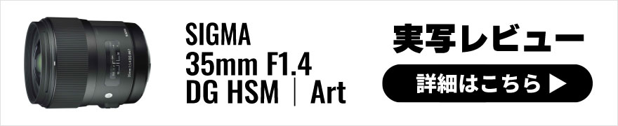 SIGMA(シグマ) 35mm F1.4 DG HSM｜Art 実写レビュー