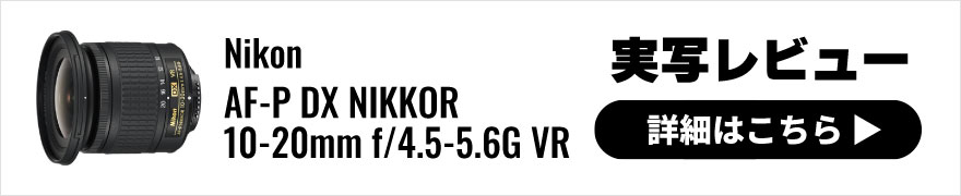 Nikon(ニコン) AF-P DX NIKKOR 10-20mm f/4.5-5.6G VR 実写レビュー