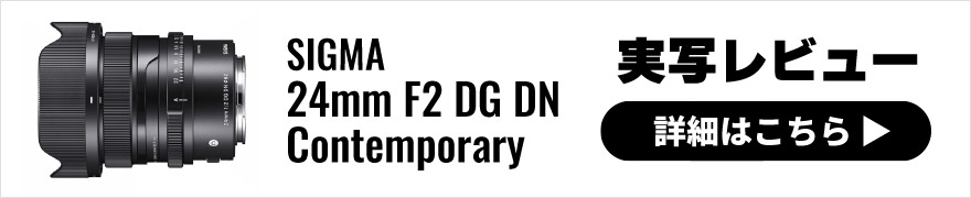 SIGMA(シグマ) 24mm F2 DG DN | Contemporary 実写レビュー