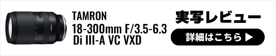 TAMRON(タムロン) 18-300mm F/3.5-6.3 Di III-A VC VXD 実写レビュー