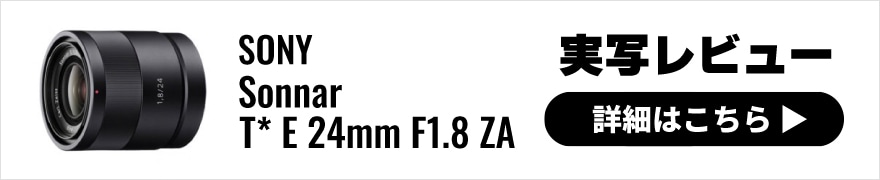 SONY(ソニー) Sonnar T* E 24mm F1.8 ZA 実写レビュー