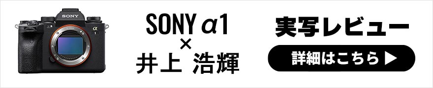 SONY α1 レビュー × 井上浩輝｜絶対的な高性能さ・信頼感を与えてくれるフルサイズカメラ
