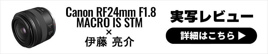Canon RF24mm F1.8 MACRO IS STMレビュー × 伊藤亮介 | F1.8の大きなボケやハーフマクロでの表現が可能な小型軽量レンズ
