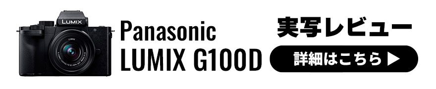 Panasonic DC-G100D実写レビュー