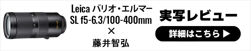 Leica バリオ・エルマーSL f5-6.3/100-400mmレビュー × 藤井智弘 |機動力に優れるライカSL超望遠ズームレンズ