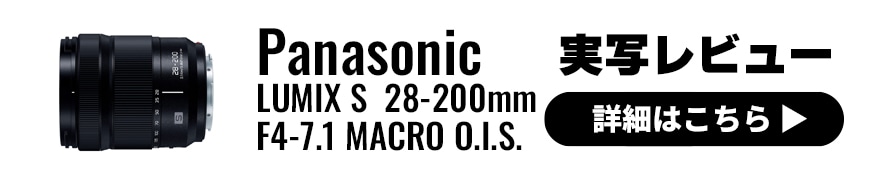 Panasonic LUMIX S 28-200mm F4-7.1 MACRO O.I.S. 実写レビュー 