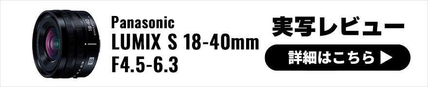  Panasonic LUMIX S 18-40mm F4.5-6.3 実写レビュー 