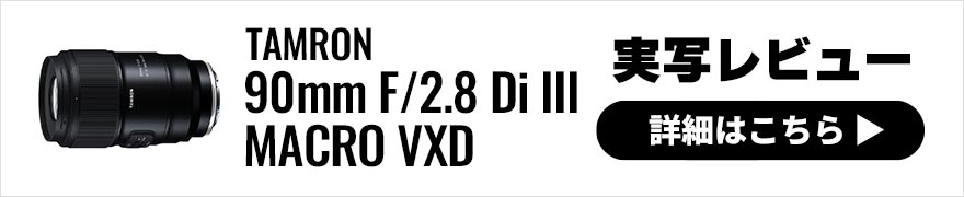  TAMRON 90mm F/2.8 Di III MACRO VXD レビュー × 曽根原 昇｜解像力とボケ味を両立した最新タムキュー 