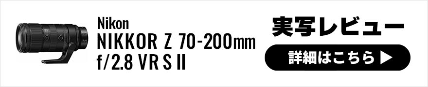  Nikon NIKKOR Z 70-200mm f/2.8 VR S II 実写レビュー × 写真家 河野英喜 