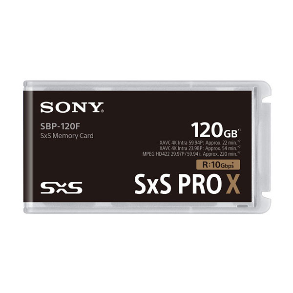 SONY (ソニー) SBP-120F [SXSメモリーカード SxS PRO X 120GB]｜SxSメモリーカード (SxS Memory  Cards)｜フジヤカメラネットショップ
