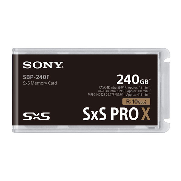 SXSメモリーカード SxS PRO X 240GB SBP-240F