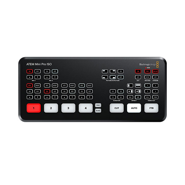スマートフォン/携帯電話 スマートフォン本体 SWATEMMINIBPRISO [ATEM Mini Pro ISO]