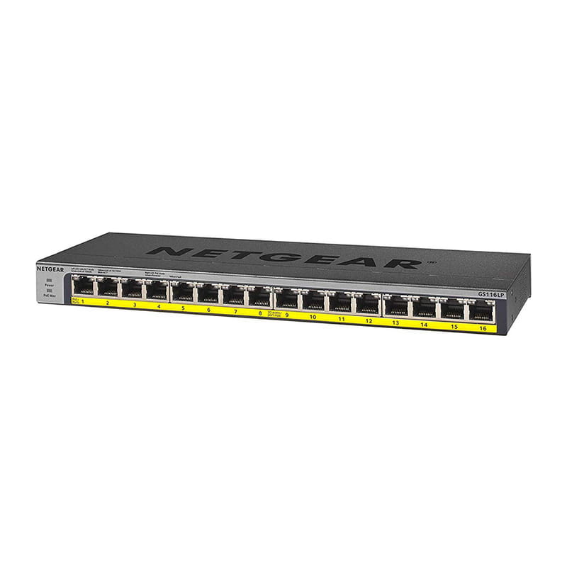 GS116LP-100AJS GS116LP ギガ16P PoE+(76W) アンマネージスイッチ