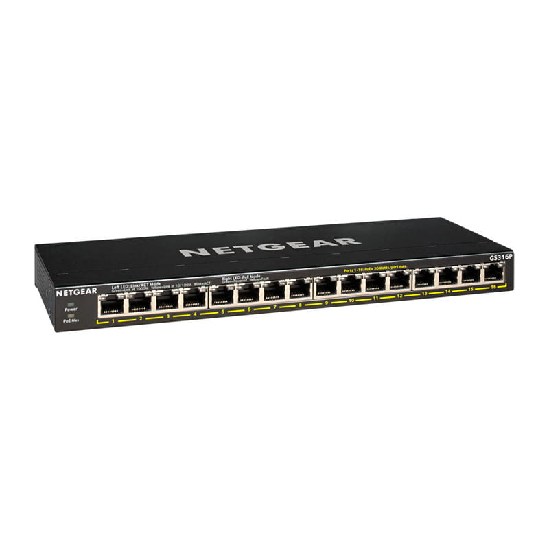 GS316P-100AJS 16ポートPoE+(115W) アンマネージスイッチ