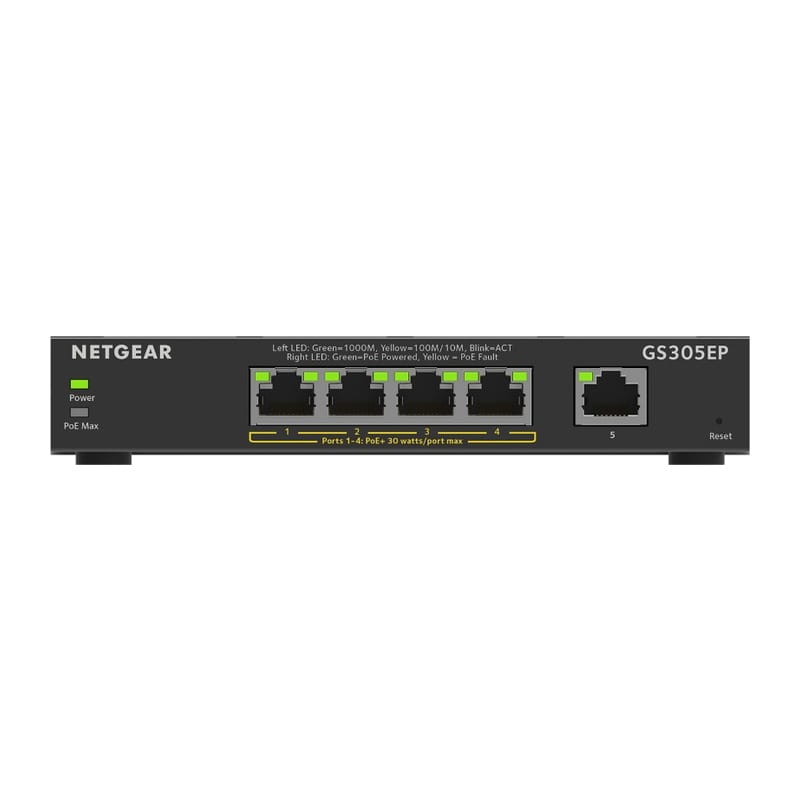 GS305EP-100JPS PoE+(63W) ギガ5ポート アンマネージプラススイッチ
