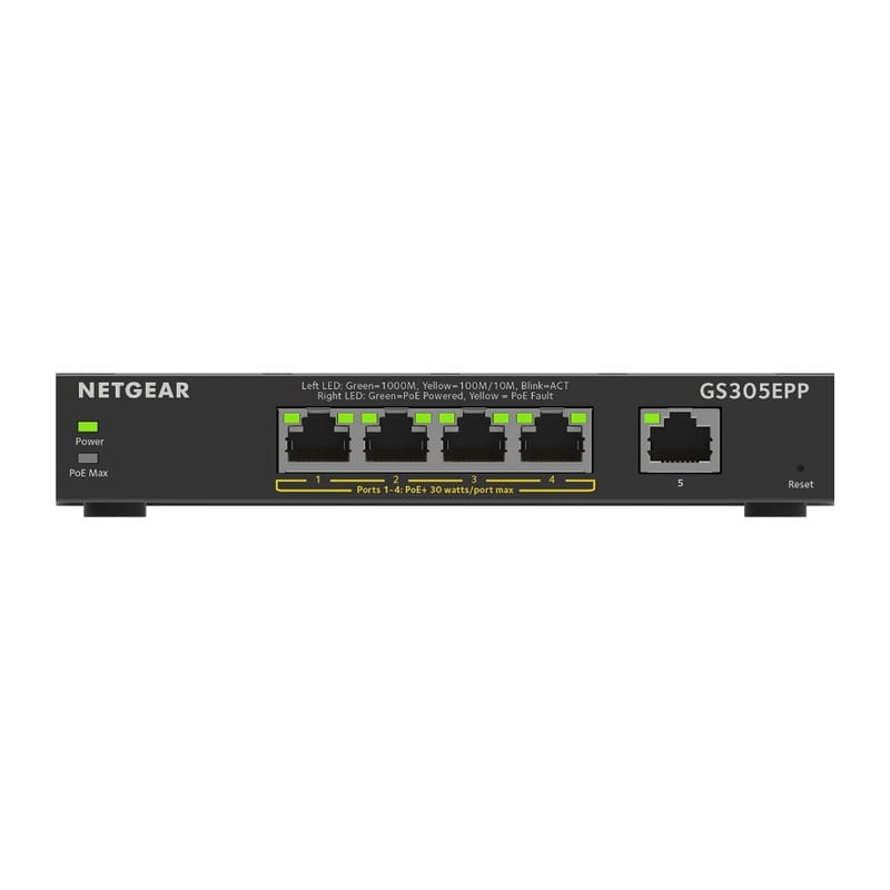 GS305EPP-100JPS PoE+(120W) ギガ5ポート アンマネージプラススイッチ