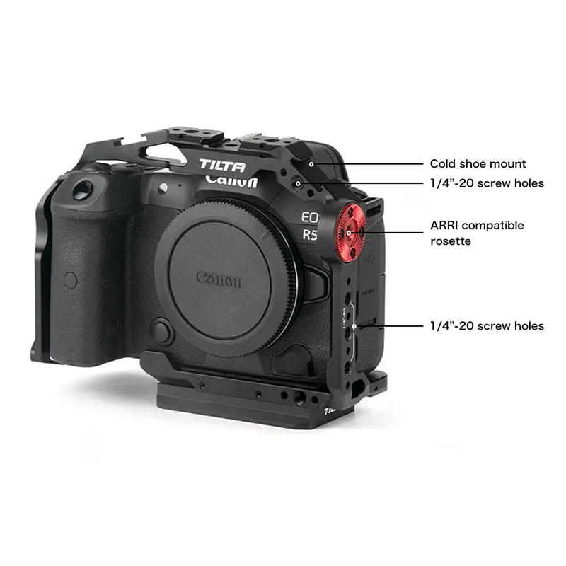 Camera Cage for Canon R5/R6 Kit A V2 - Black TA-T22-A-B-V2