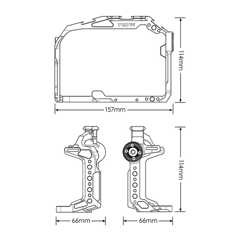 Full Camera Cage for Canon R5/R6 V2 - Black TA-T22-FCC-B-V2