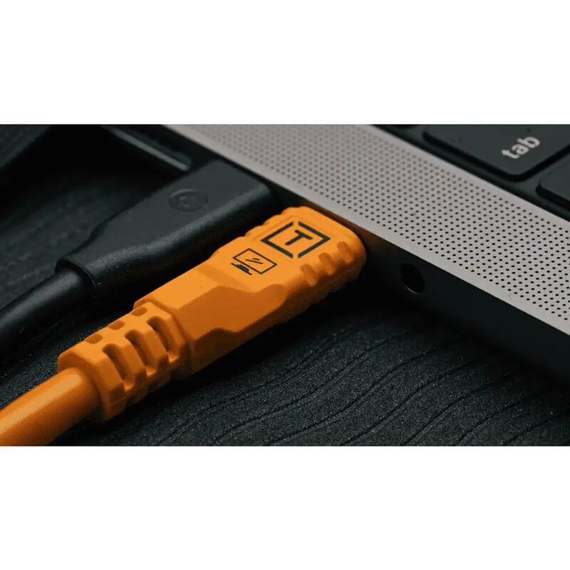 テザープロ オプティマ 10G USB-C ケーブル(4.6m) オレンジ CUC15G2-ORG