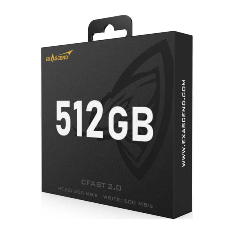 ARCHON & EXASCEND CFAST 2.0 CARD 512GB EXSC3X512GB